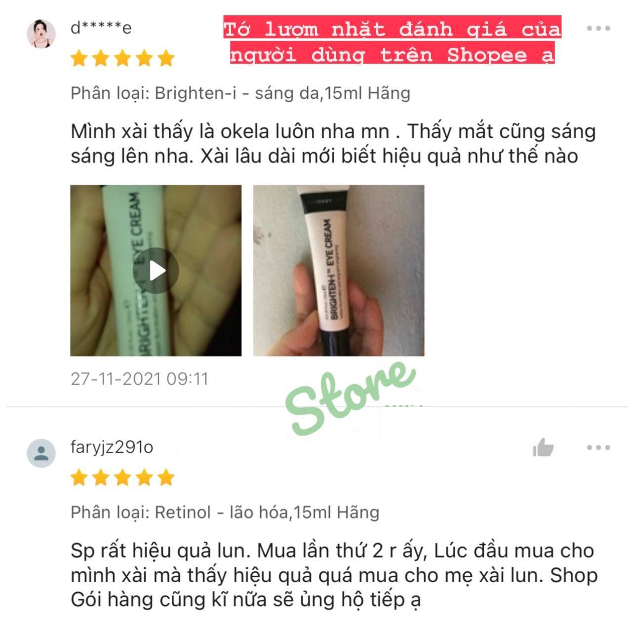 Kem mắt Retinol Eye Cream The Inkey List