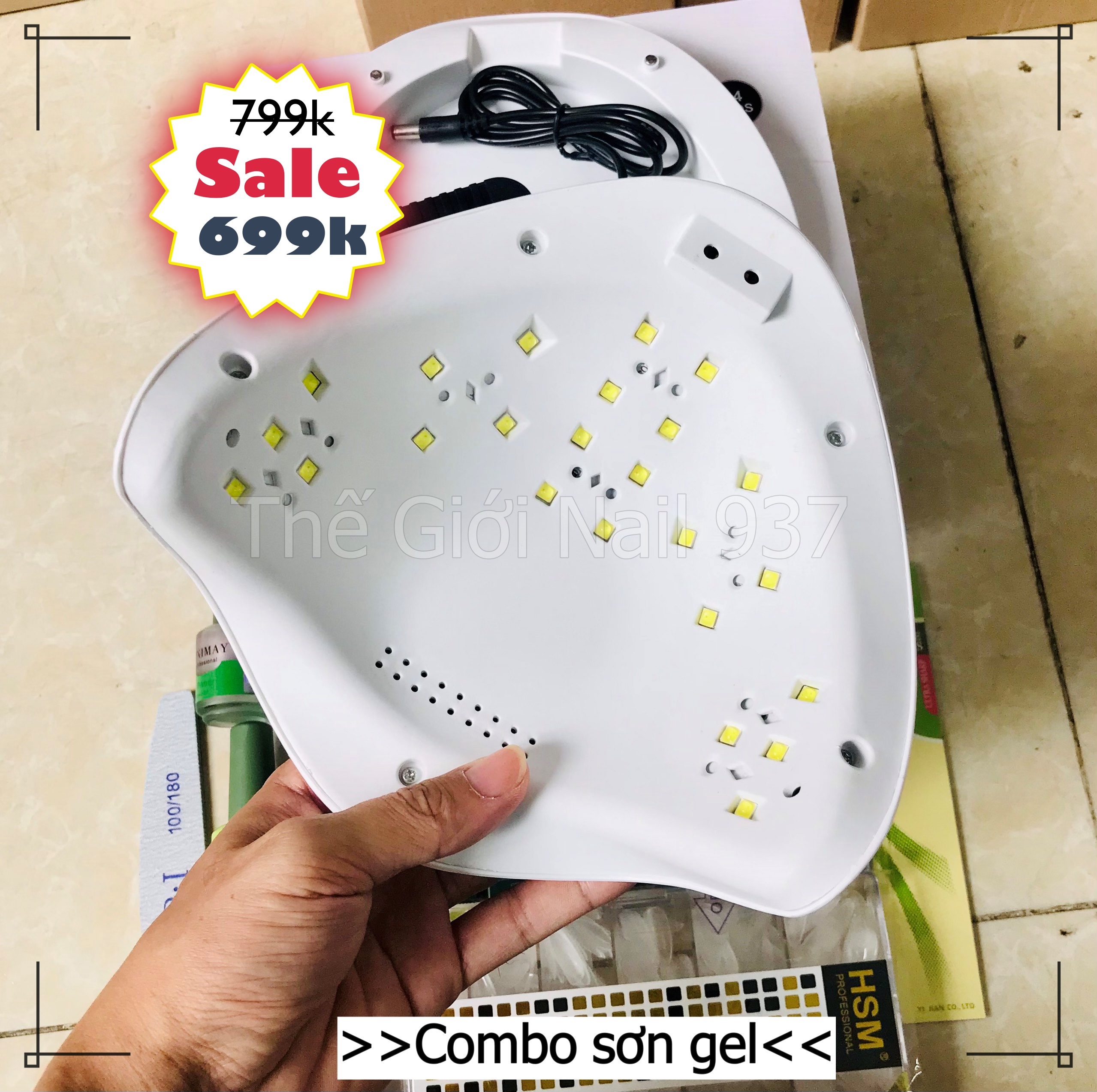 Combo đồ làm nail cơ bản 699k-U (Combo làm sơn gel cho người mới) - Mini Nails