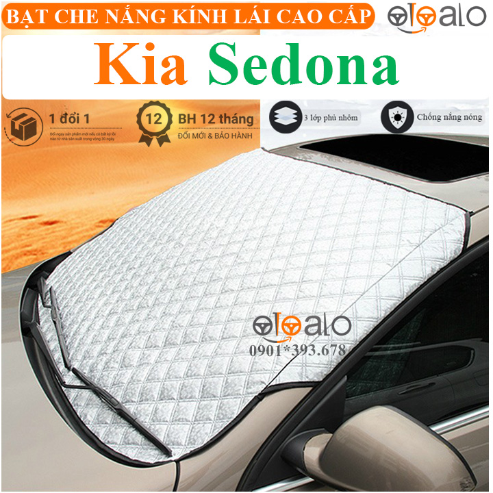 Tấm che nắng kính lái xe Kia Sedona 3 lớp CAO CẤP - OTOALO