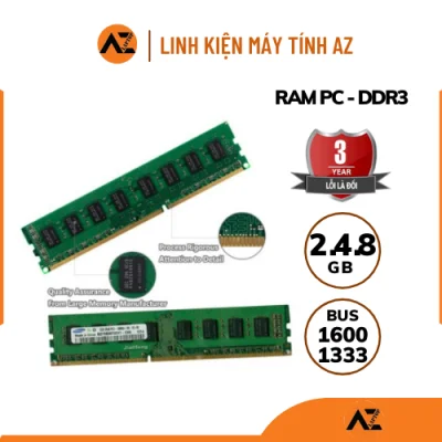 [HCM]Ram PC DDR3 4GB BUS 1333/1600 (Bảo Hành 36 Tháng)