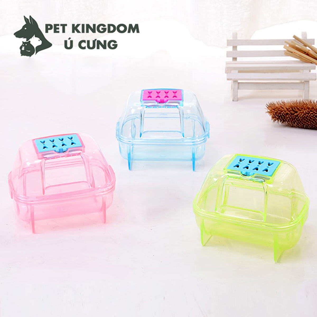 Nhà tắm mica nhiều size cho hamster