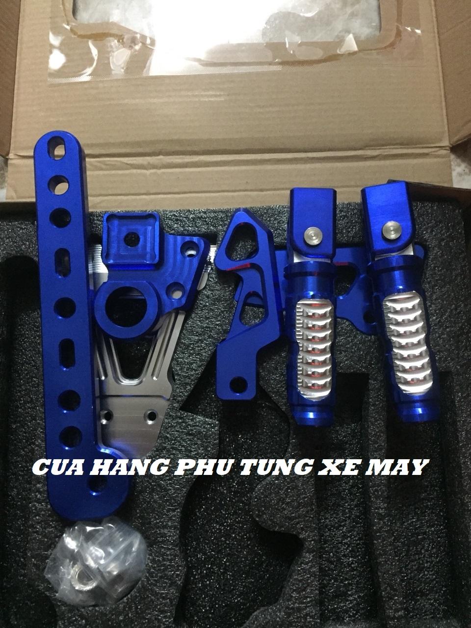 Bộ gác chân Biker nhôm CNC cao cấp gắn xe Exciter 150 - Hàng chất lượng - Shop uy tính