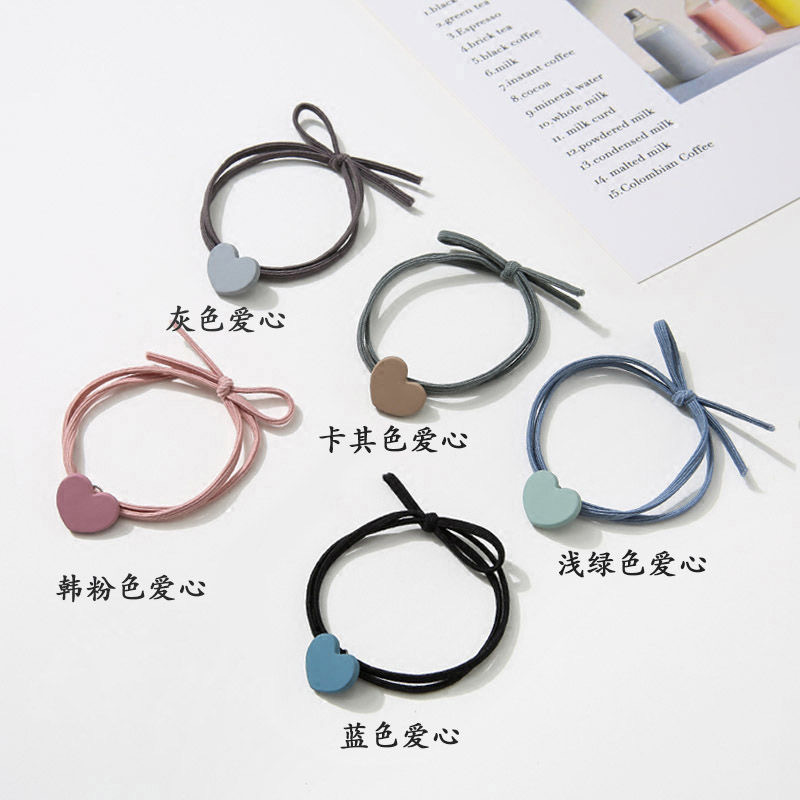 1 Dây Cột Tóc Trái Tim, Chun Buộc Tóc Nữ Hàn Quốc