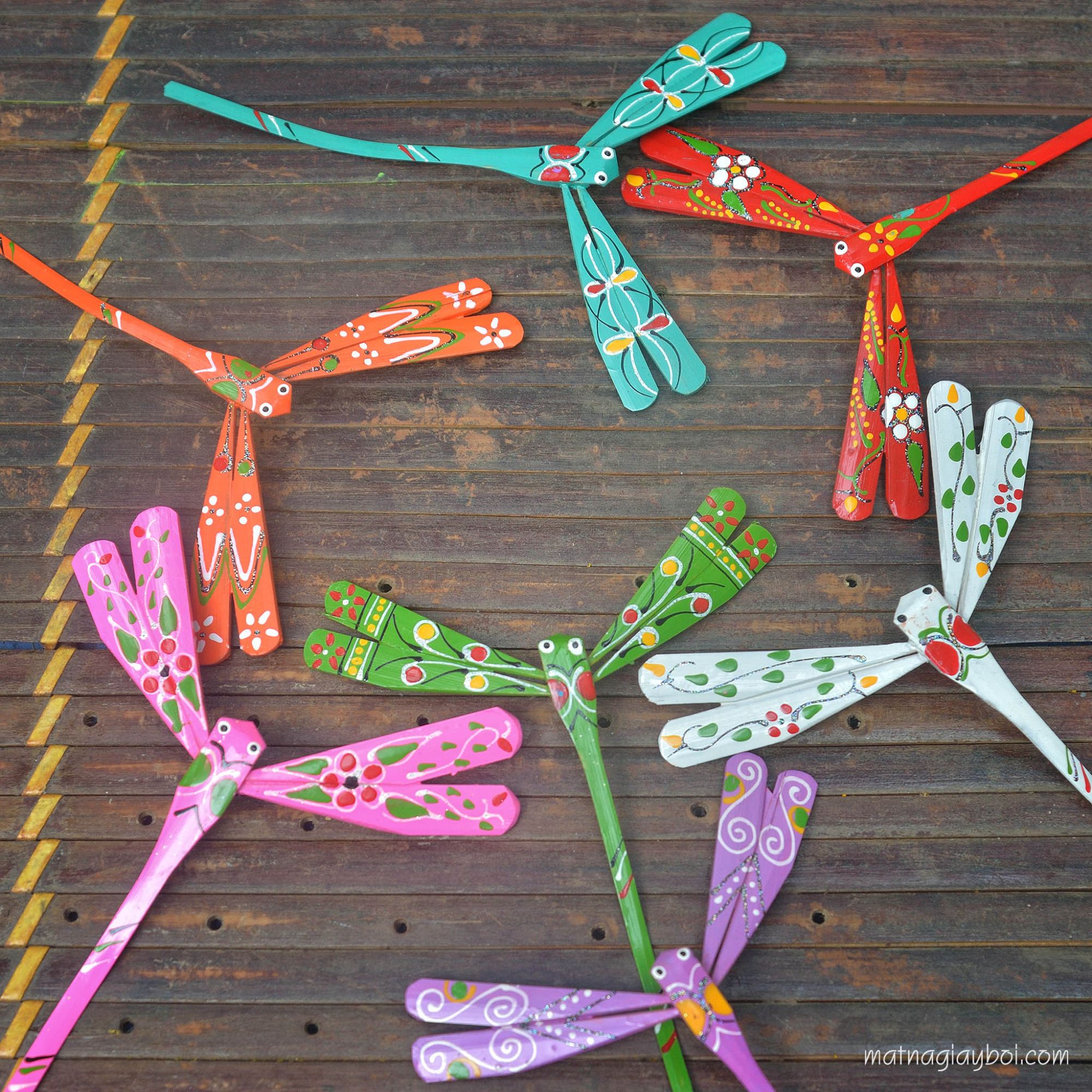 10 chuồn chuồn tre vẽ