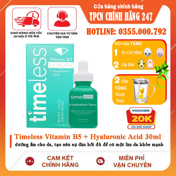 Serum Timeless B5 Vitamin B5 + Hyaluronic Acid ( 30mL )