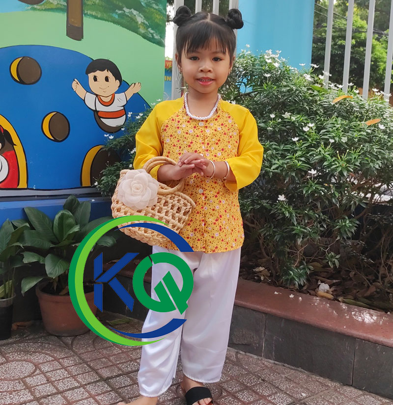 Bộ Áo Bà Ba Bé Gái Truyền Thống