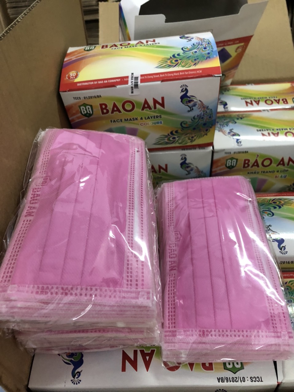 KHẨU TRANG Y TẾ 1 HỘP 50 CÁI MÀU HỒNG KTYT LOẠI 4 LỚP KHÁNG KHUẨN CÓ LOGO KHẨU TRANG Y TẾ 50 CÁI MÃ HÀNG KTHANH33 DK22