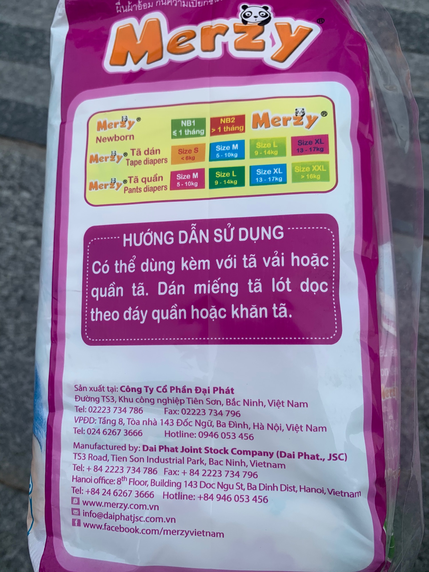 Miếng lót Newborn Merzy ( gói lớn 56 miếng cho bé từ sơ sinh tới 1tháng tuổi )