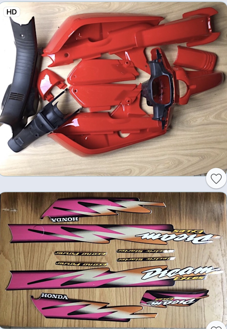 BỘ DÀN ÁO DREAM LÙN-DREAM III NHỰA ABS NGUYÊN SINH LÊN ZIN THEO XE KHÔNG CHẾ CHÁO TỪ SH PHỤ TÙNG UY TÍN CHẤT LƯỢNG