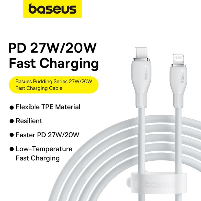 Cáp Sạc Nhanh Baseus Pudding Series Fast Charging Cable Type-C to iP 20W