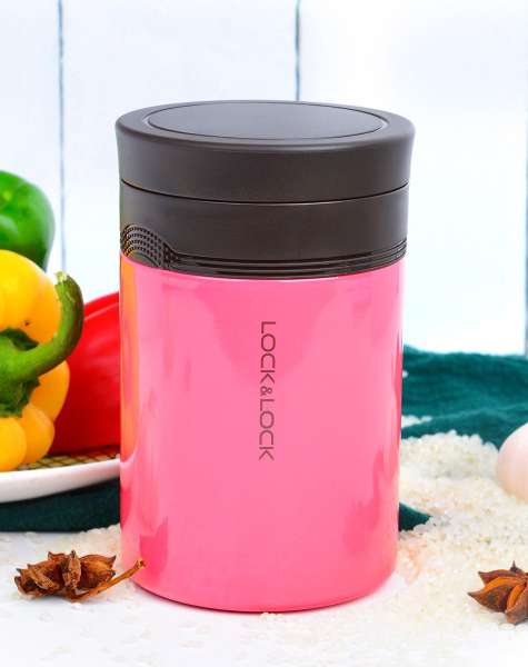 Bình giữ nhiệt Lock&Lock New Wave Food Jar - 500ml - Dark Pink