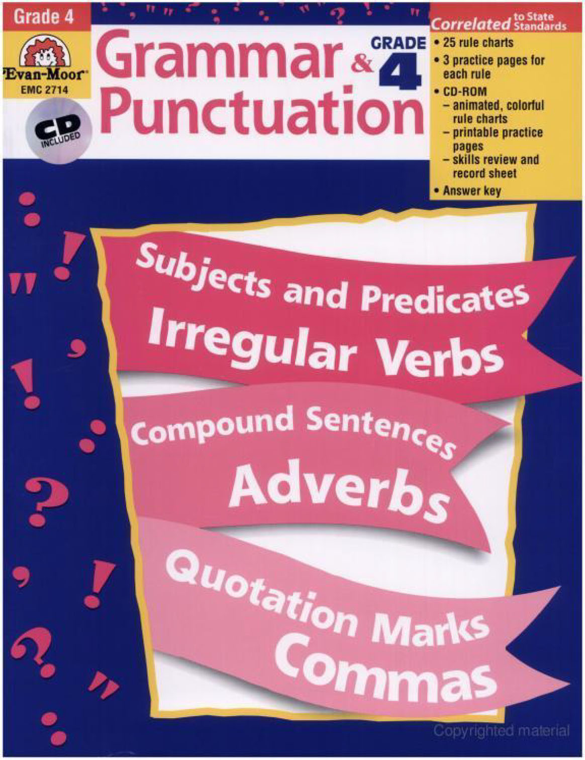 Grammar and Punctuation, Grade 1-6 (Sách đen trắng)