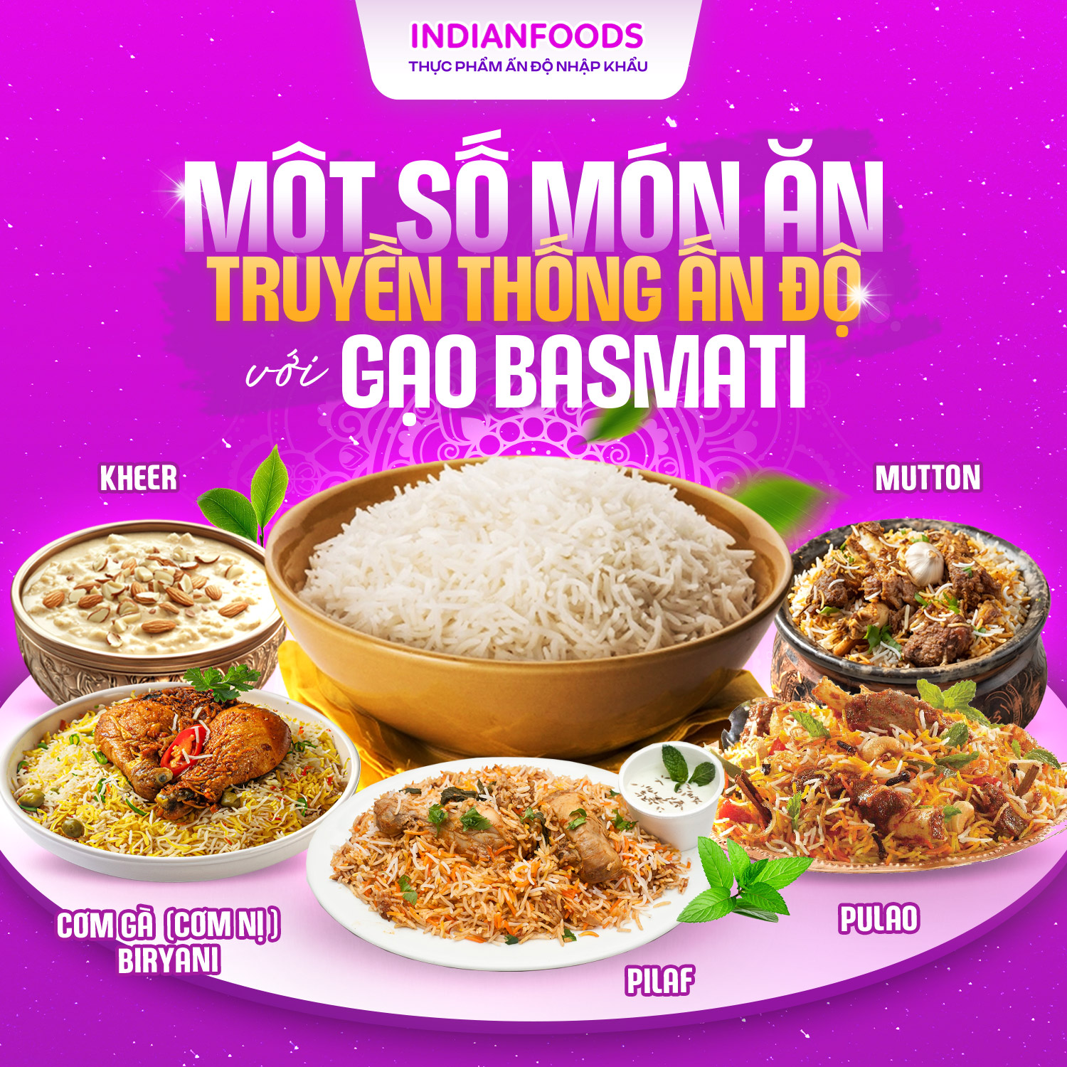 Gạo Ấn Độ hạt dài DAAWAT Super Basmati Rice 1kg