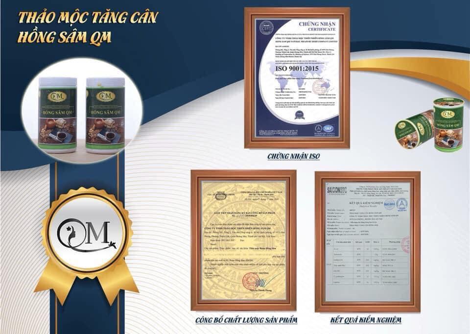 Thảo mộc tăng cân Hồng Sâm QM