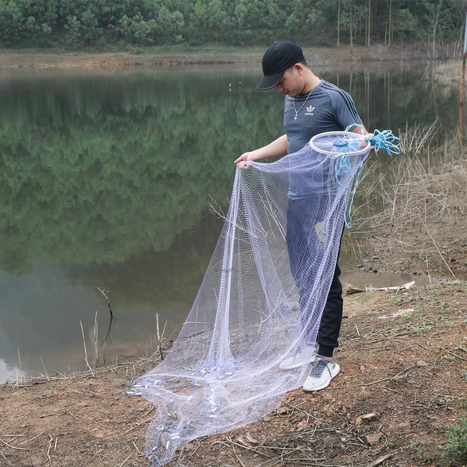 Chài Cá Cước Rút Thái Lan Đánh Cá Bung 3m - 3m6 - 4m2 - 4m8