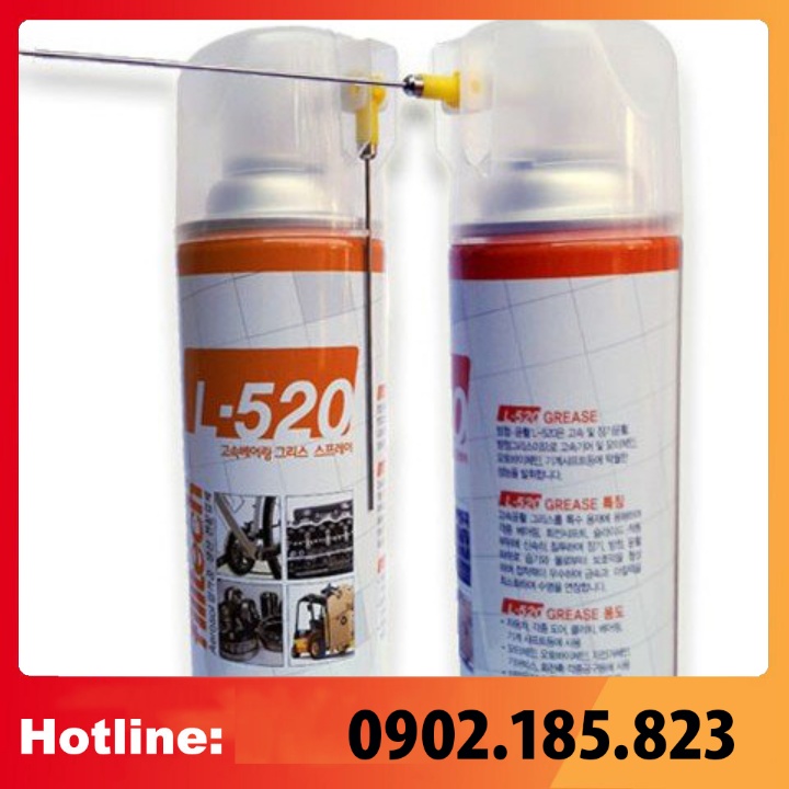 MỠ BÔI TRƠN CHỊU NHIỆT L-520 Cho Bánh Răng, Vòng Bi, Khớp Nối, Băng Chuyền, Mô Tơ, Máy Phát, Dụng Cụ Đồ Nghề, Xích Tải , dầu mỡ bôi trơn công nghiệp
