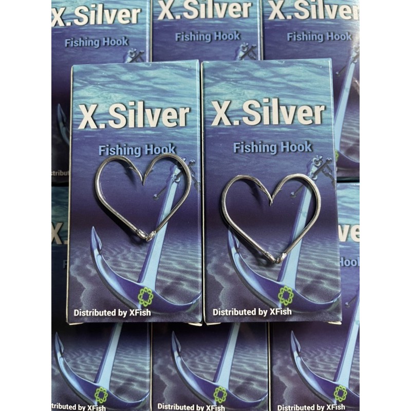 Hộp 50 lưỡi câu cá tra x.silver-lưỡi câu cá tra