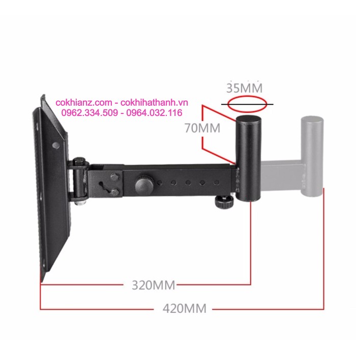 GIÁ TREO LOA FULL BASS 30 ĐH (Chịu tải đến 40kg)
