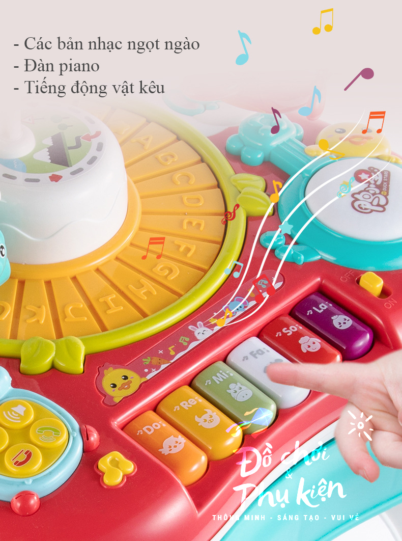Bàn đồ chơi phát nhạc đa năng cho bé