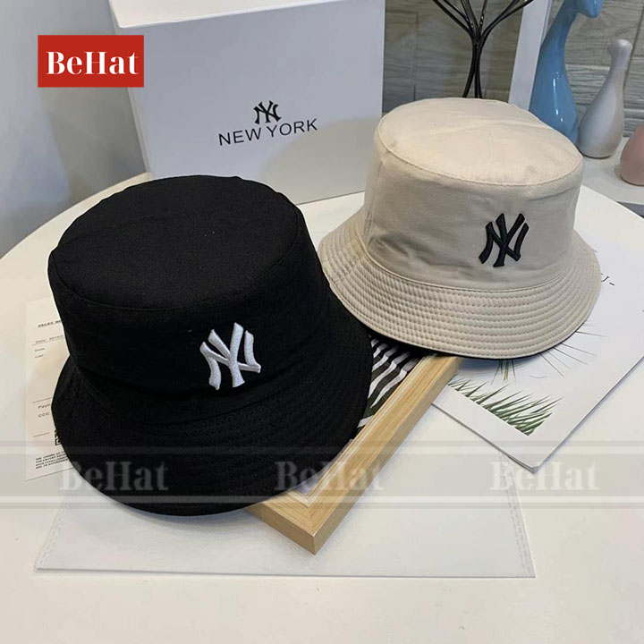 Mũ nón bucket ny 2 mặt unisex, phong năng động trẻ trung, hàng xuất chất lượng