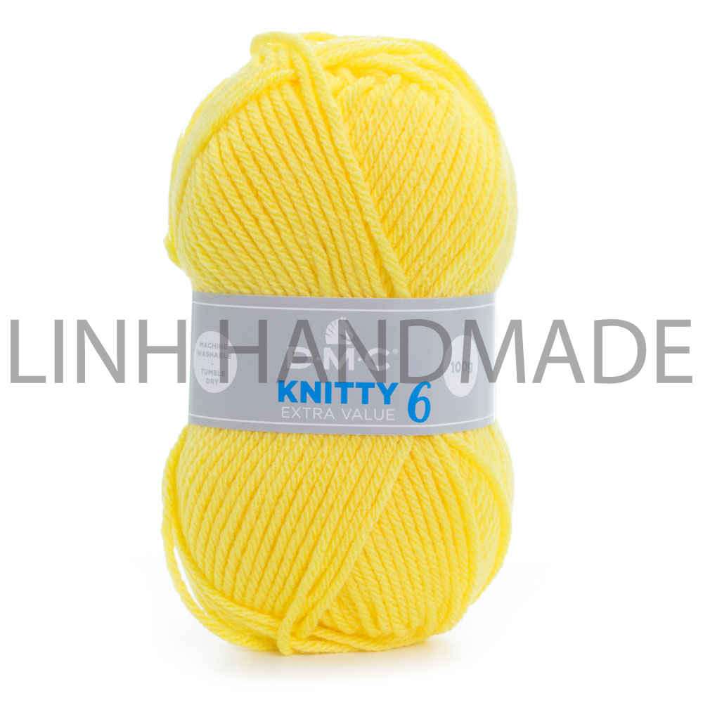 Cuộn Len sợi đan tay AC, Acrylic Yarn DMC Knitty 6