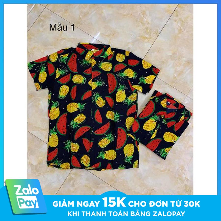 Áo Đi Biển Hoa Lá Quả - Chất đẹp, Đủ Size phục vụ đi biển, đi du lịch, làm đồ đôi, nhóm, lớp, kỷ yếu