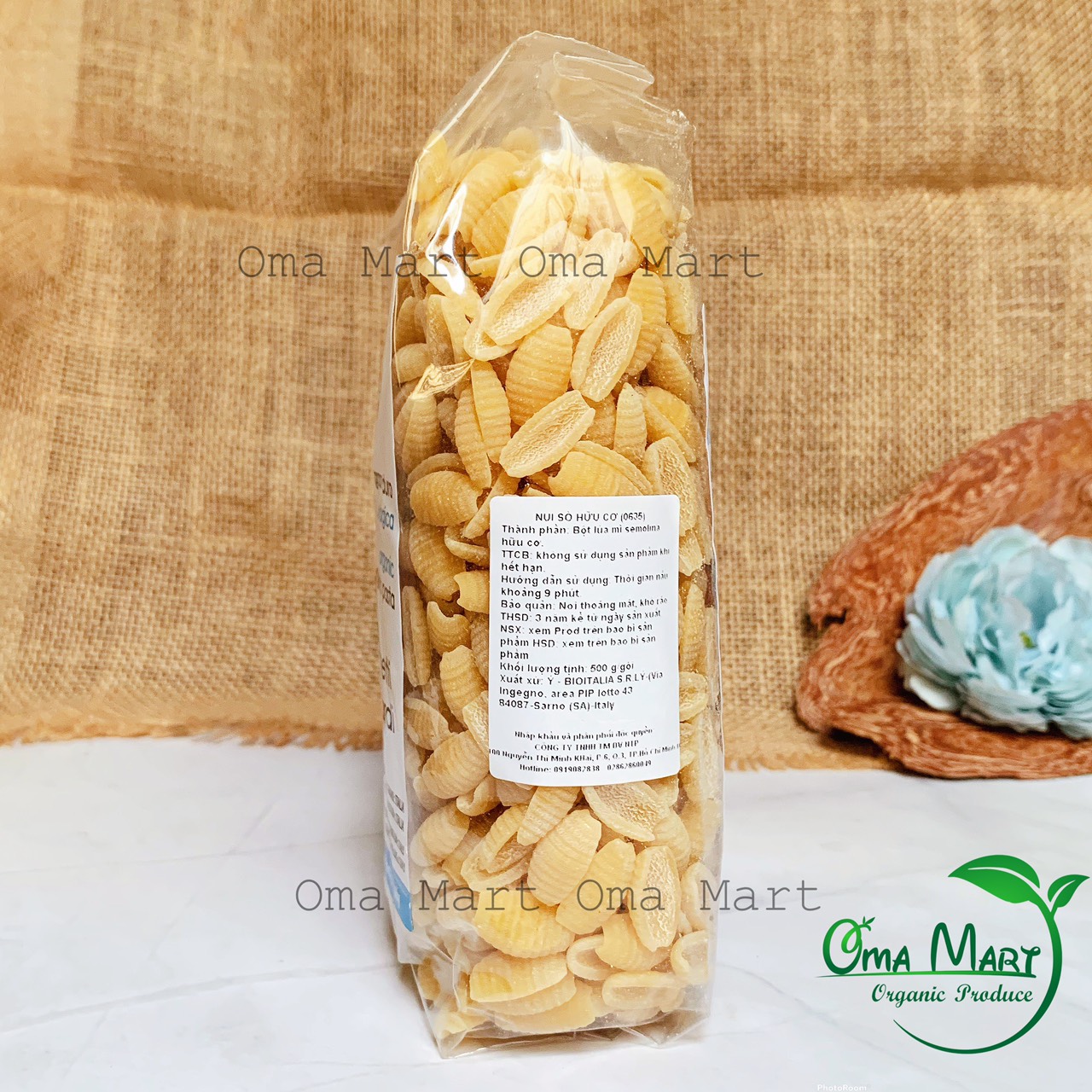 Nui figure child scalloped organic bioitalia 500g