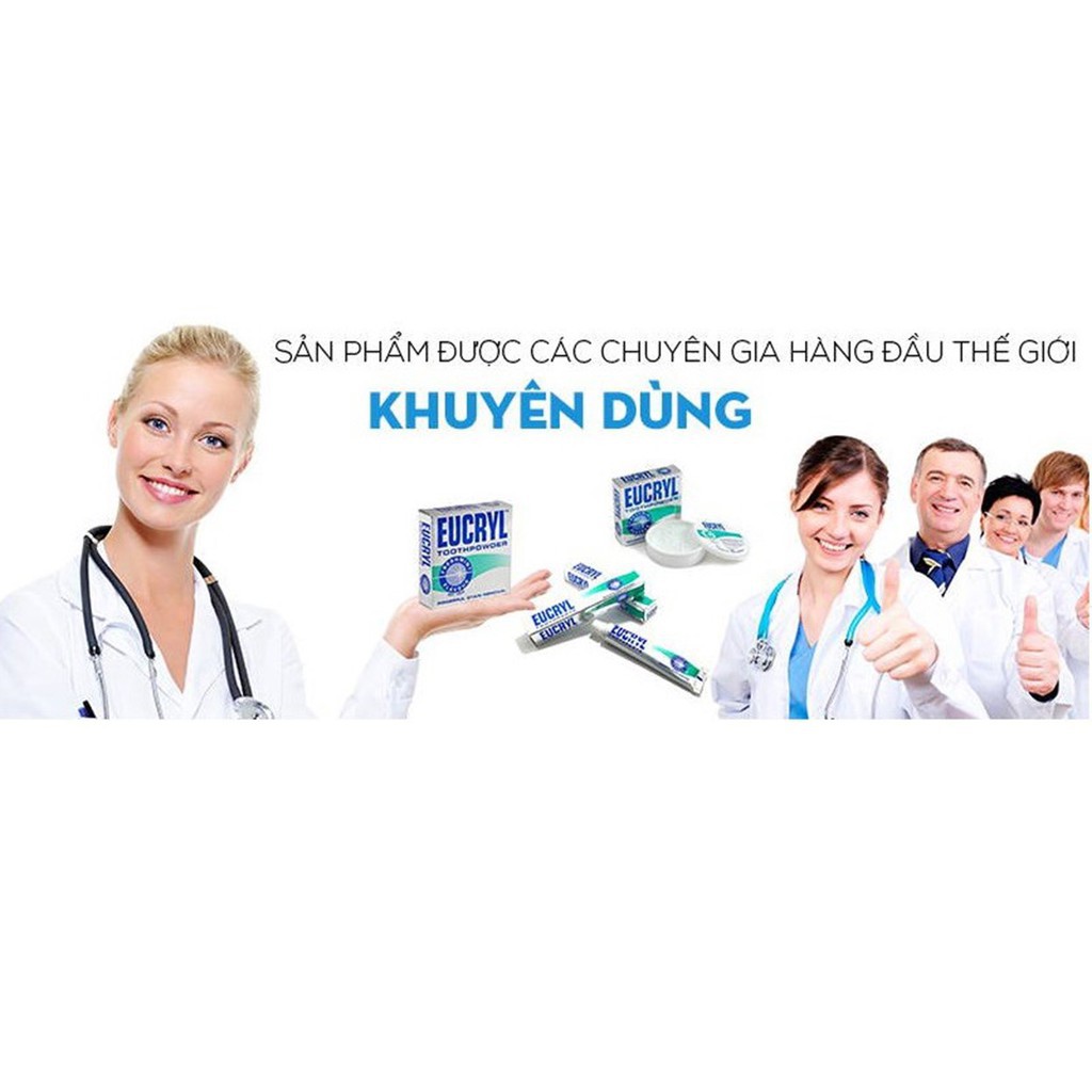 Bột Tẩy Trắng Răng Eucryl Toothpowder (50g)