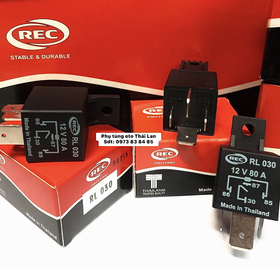 ROLE 4 CHÂN 12V 80A (RL030)