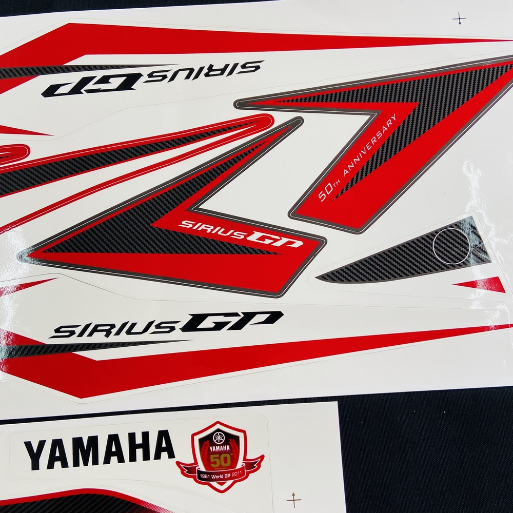 Tem dán xe sirius gp edition phiên bản kỷ niệm cao cấp