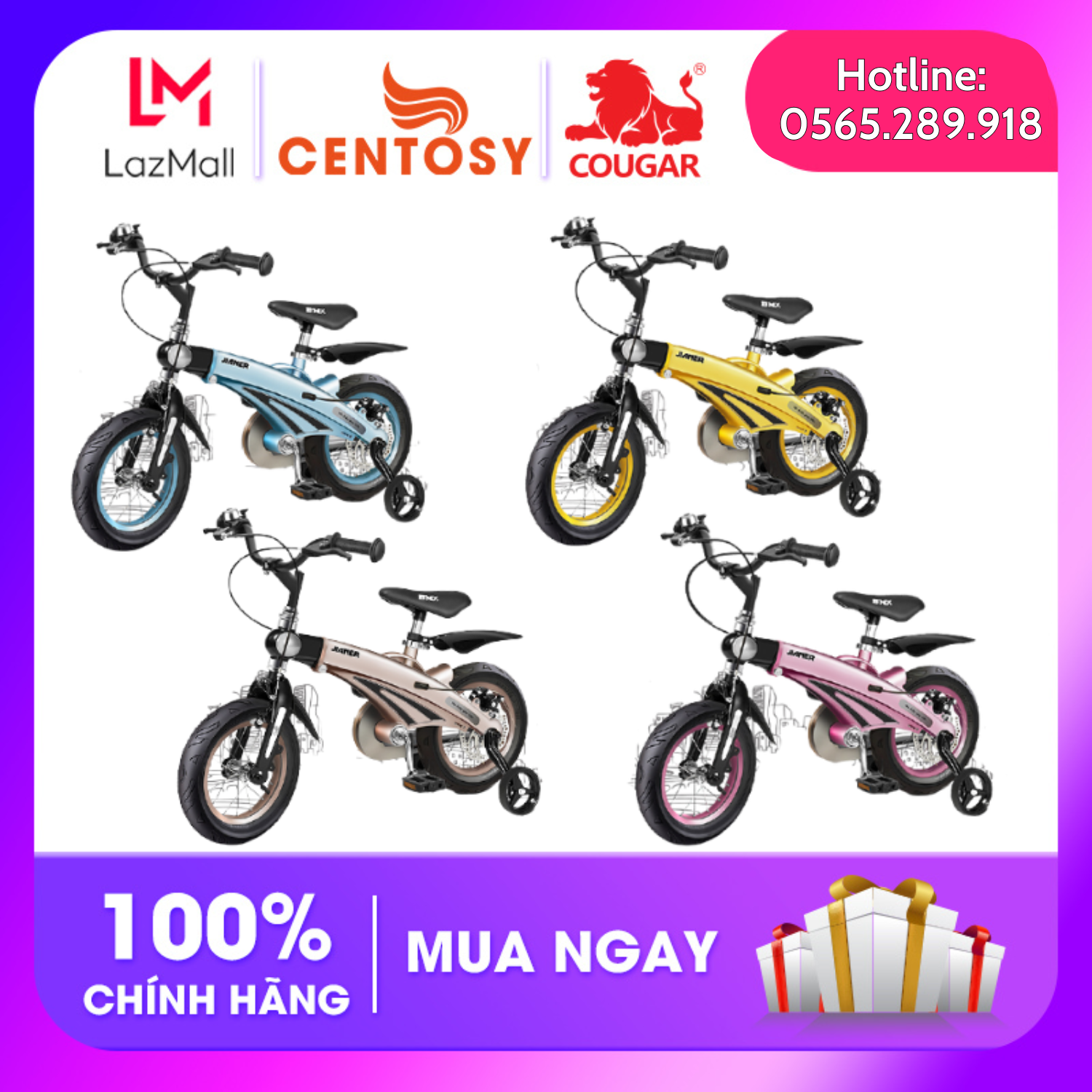 Xe Đạp Jianner-S1 (4 màu)- 12inch