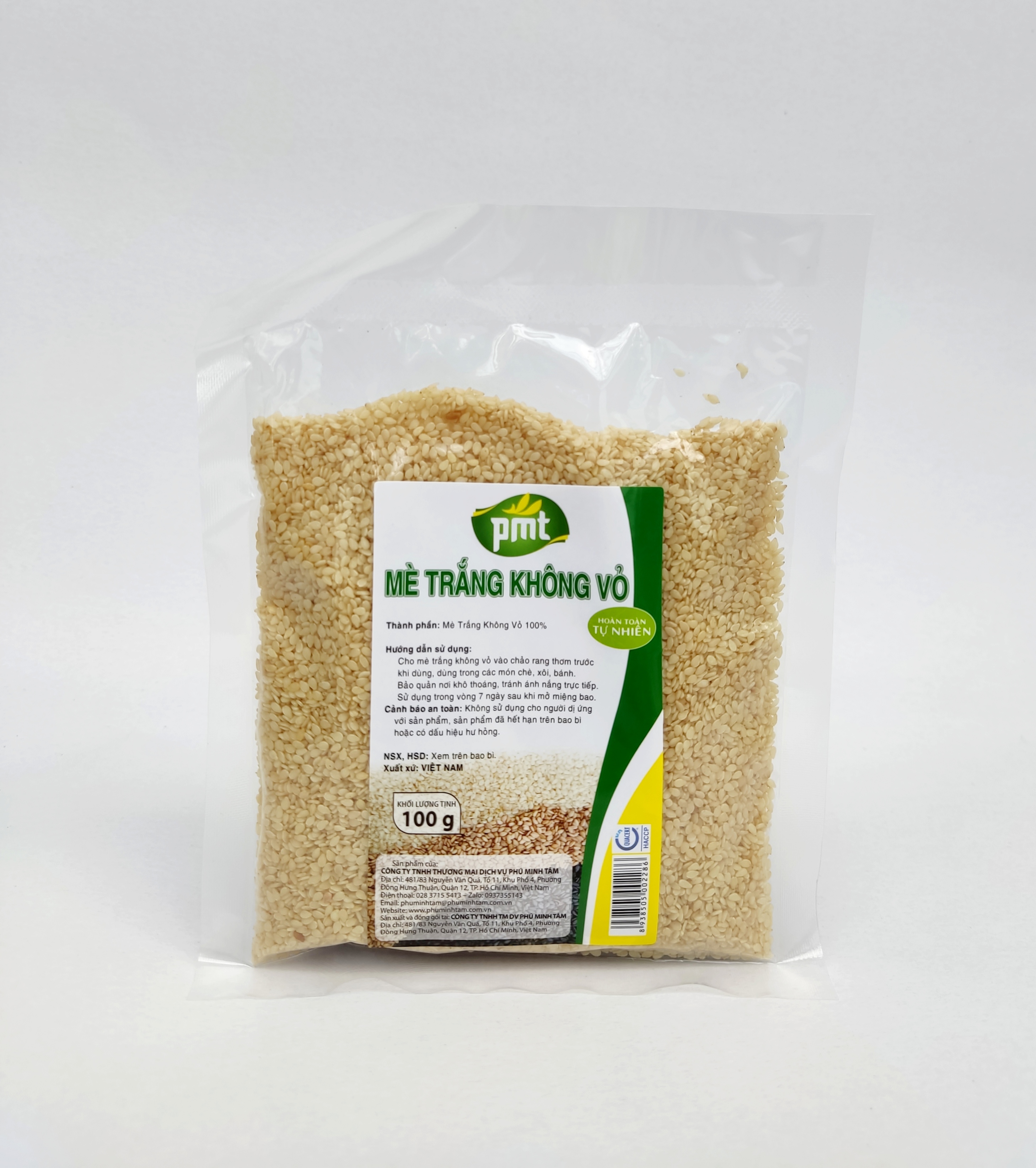 MÈ TRẮNG KHÔNG VỎ PMT 100G