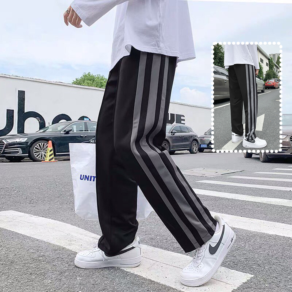 Quần Ống Suông Quần Ống Rộng Nam Phối 3 Sọc  Viền Kiểu Dáng Năng Động Thời Trang FORHIMCS2 JOGGER NAM 9000079