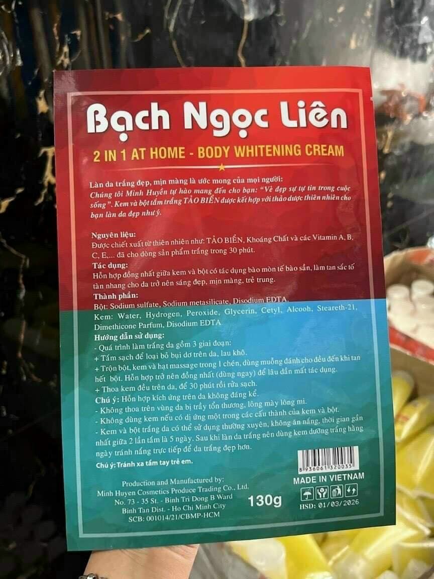 Gói tắm trắng Bạch Ngọc Liên