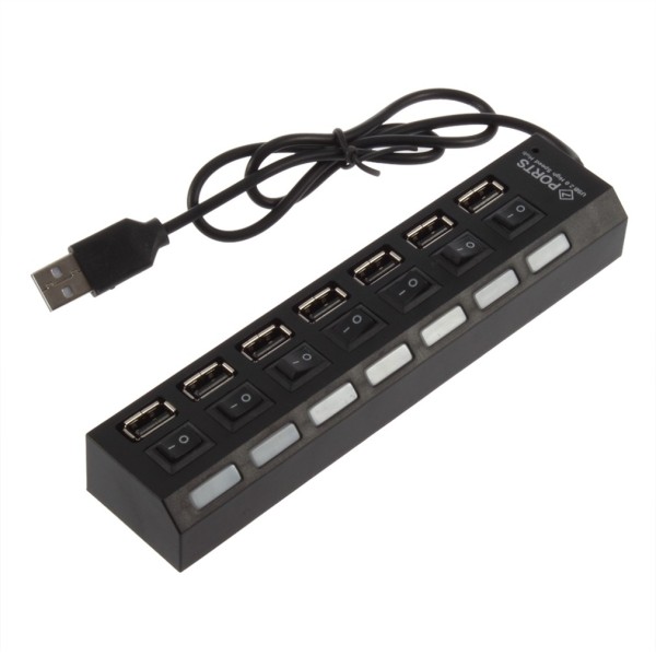 Bảng giá [HCM]Bộ Chia Cổng USB USB Hub 7 Port Có Công Tắc Phong Vũ