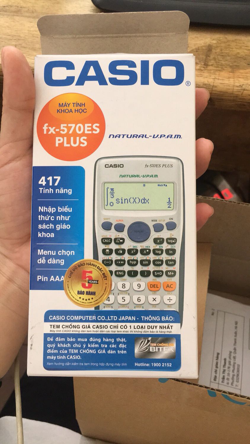 Máy tính Fx 570 ES Plus