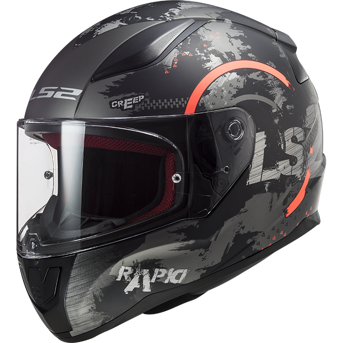 MŨ BẢO HIỂM LS2 FF353 CIRCLE - MÀU MATT TITANIUM ORANGE