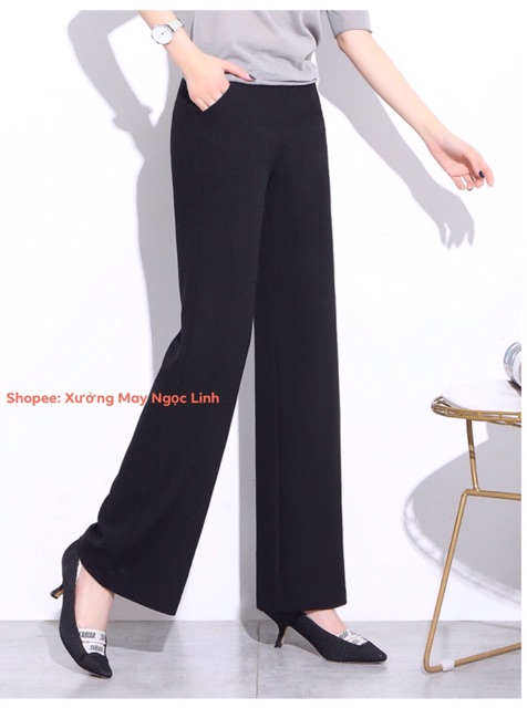 Quần Culottes Dáng Dài Cạp Khóa Chìm