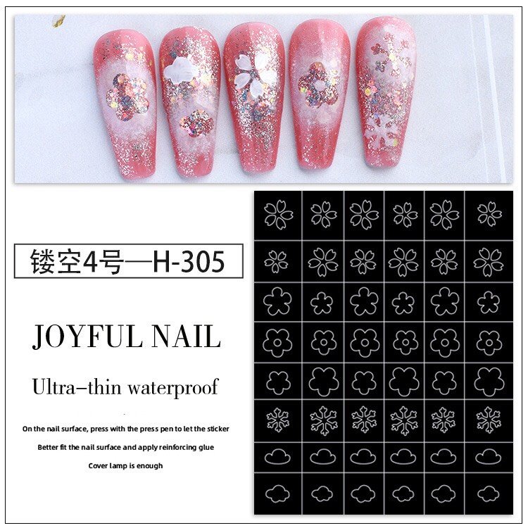 Sticker nail dặm ombre
