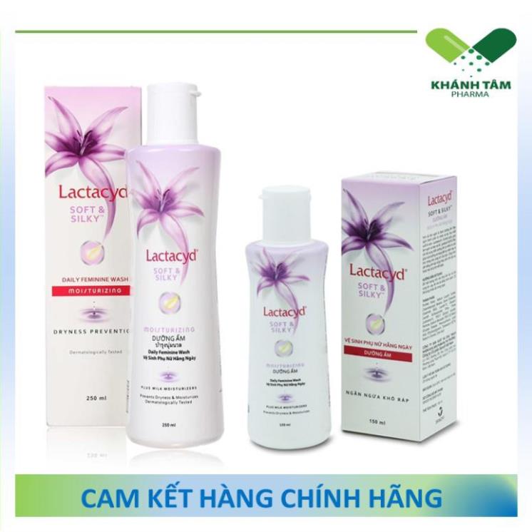 ! Dung dịch vệ sinh phụ nữ Lactacyd Soft & Silky