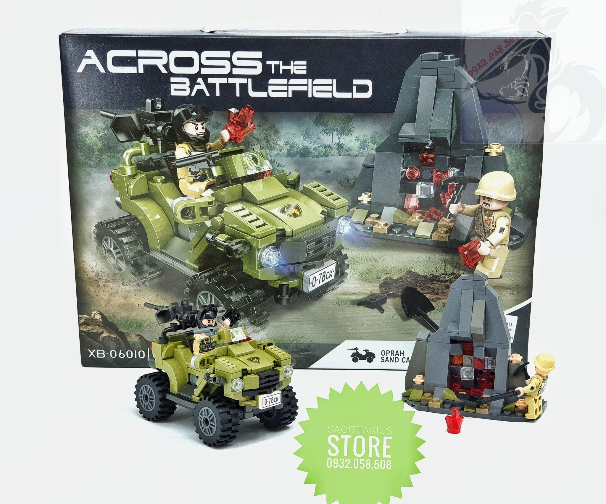 Bộ lego lắp ráp xe jeep quân sự