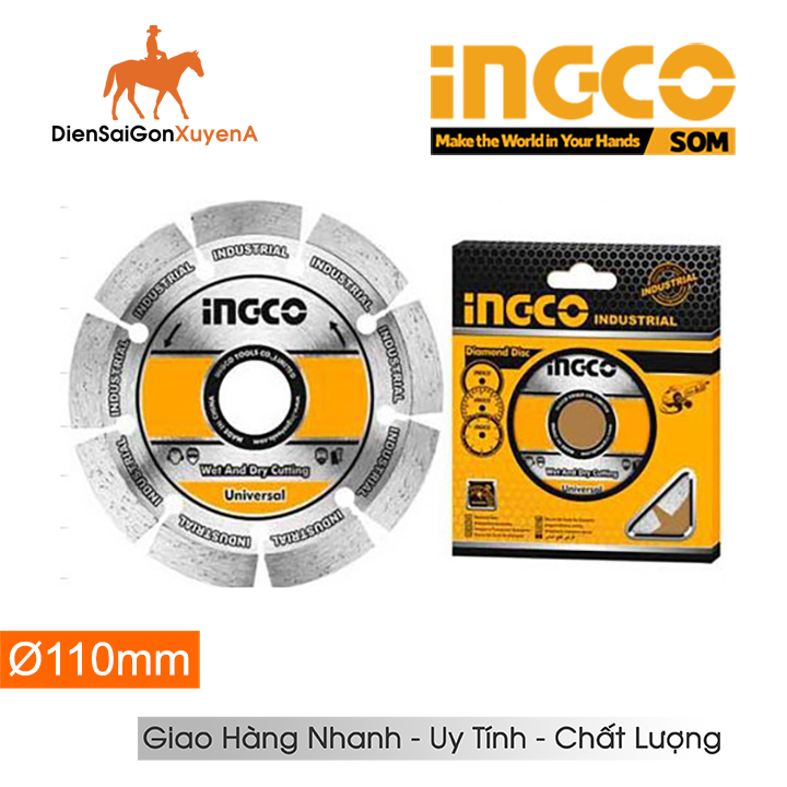 Đĩa cắt gạch khô 110mm 4inch wet and dry cutting ingco dmd011101 - điện sài gòn xuyên á