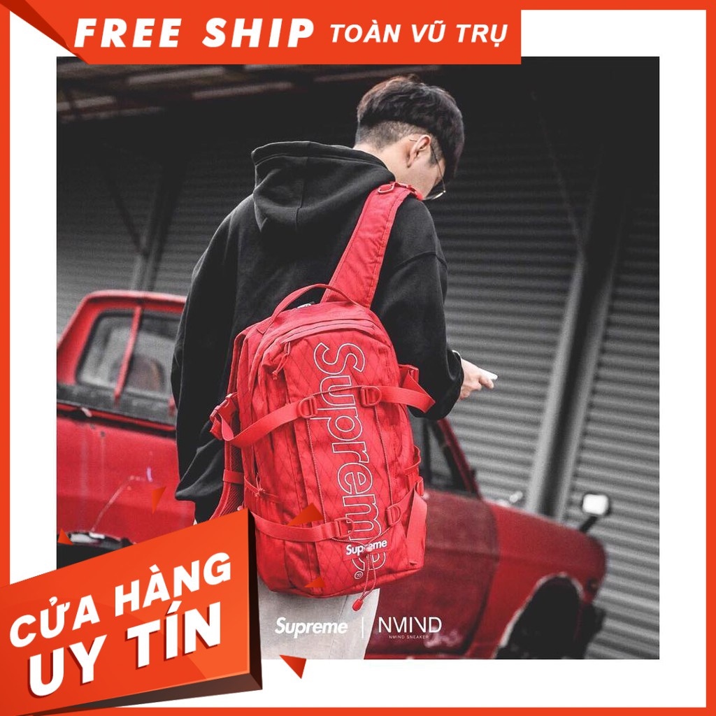 ■✔  [🔥SALE][⚡️Cao Cấp] Ba Lô Nam Nữ Supreme 18FW Backpack