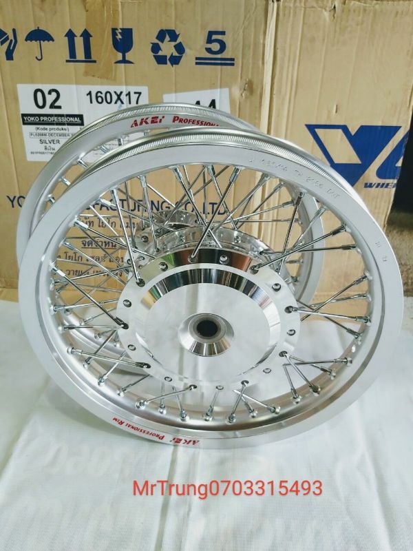 [HCM] BÁNH CĂM VARIO VISION AB 125 150 NIỀNG NHÔM AKEI 14 IN GẮN NHƯ ZIN ( TƯ VẤN SDT TRÊN HÌNH )