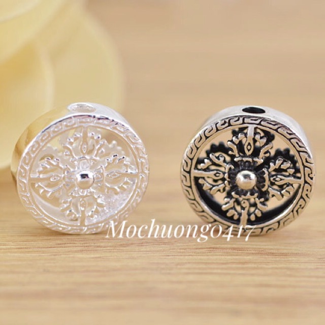 [S925] Charm bạc thái bánh xe pháp luân - MH906