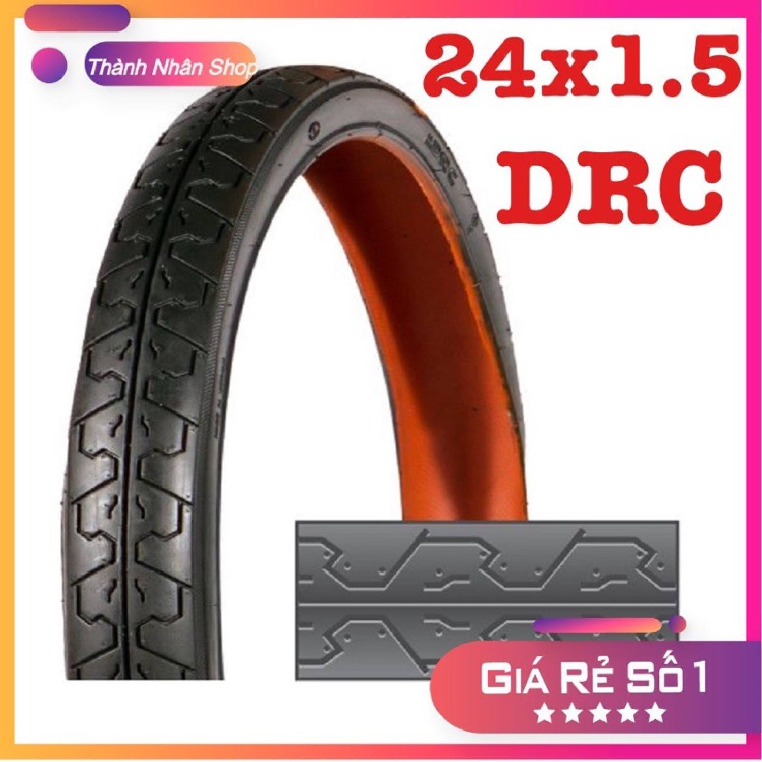 Vỏ [Lốp] xe đạp 24x1.75 Chính Hãng DRC