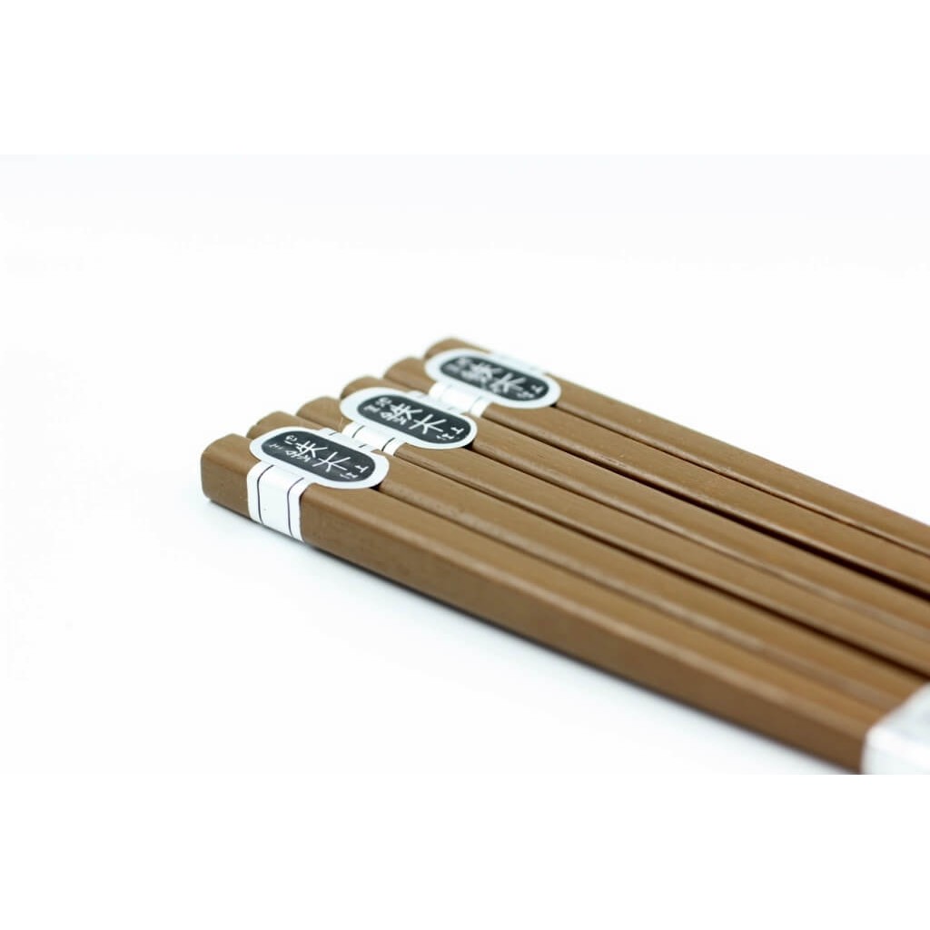 Set 3 đôi đũa gỗ 22,5cm (loại mỏng) - Hàng Nhật nội địa