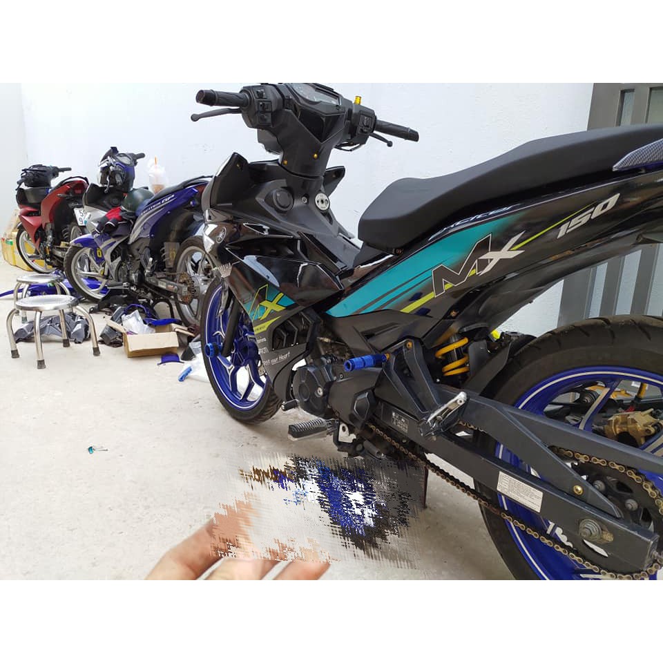 Tem Xe Exciter 150 Mx Xe Đen - Làm Được Cho Mọi Dòng Xe - Tùy Chỉnh Chi Tiết, Màu Sắc, Chất Liệu Theo Ý Khách