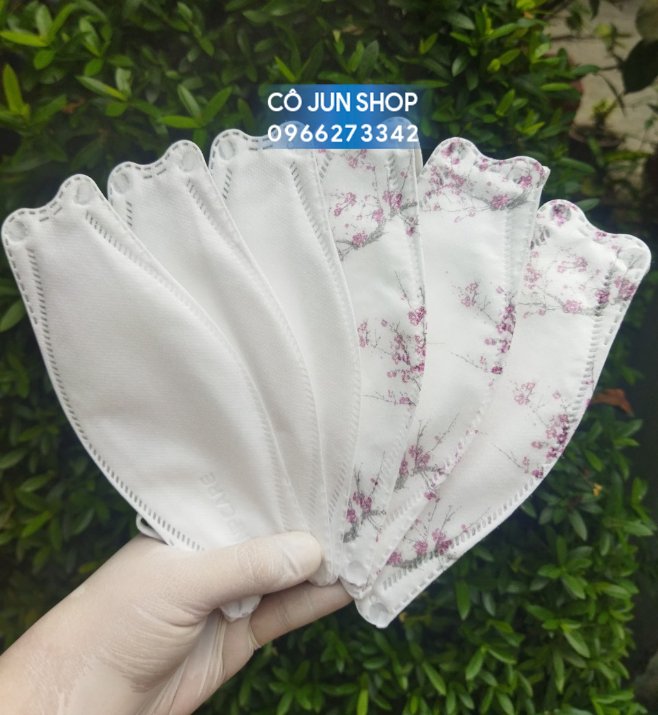 Khẩu trang y tế 4D hoa đào NPCare 10 cái /hộp