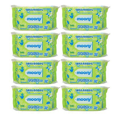 (KHĂN ƯỚT MOONY ) NỘI ĐỊA NHẬT 80 tờ cho bé